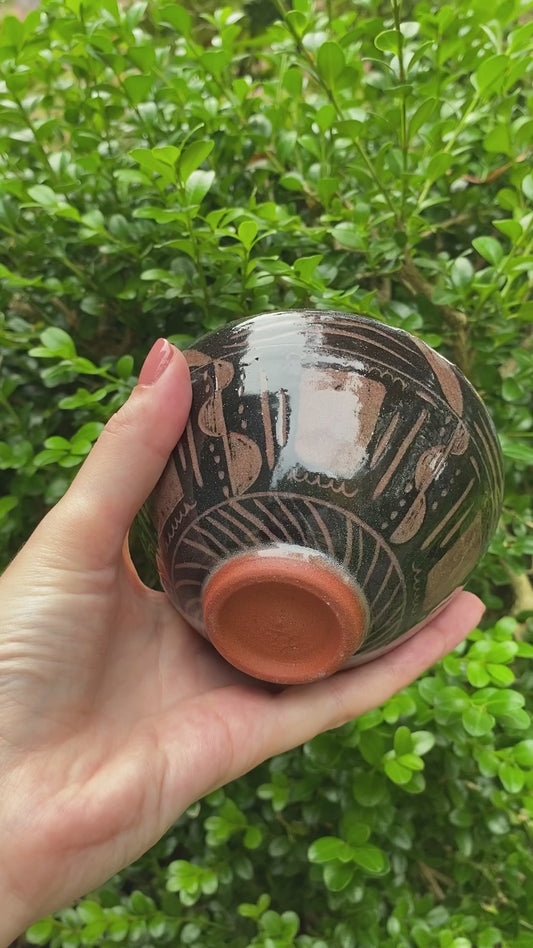 Greco Roman Sgraffito Miso Bowl